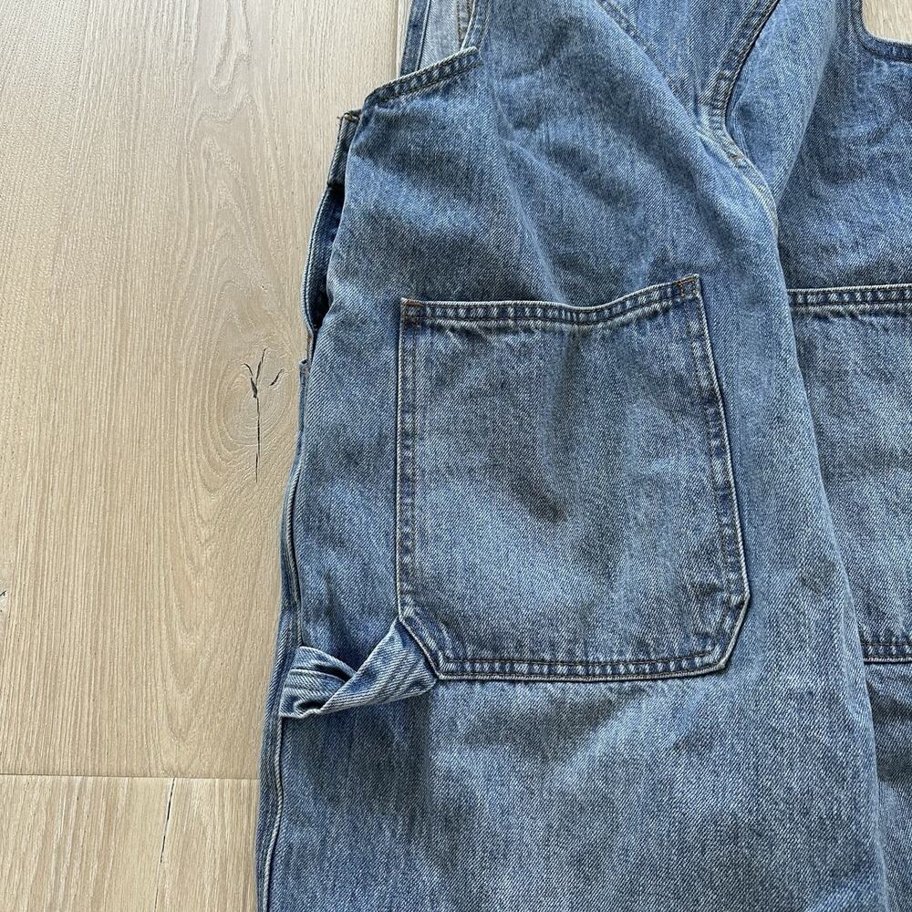 Madewell Womens Aldott Wash Denim Oversized Carpenter Overalls - Picture 16 of 16